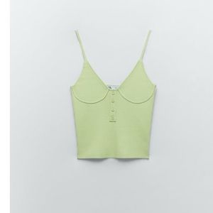 Zara grew buttoned tank
